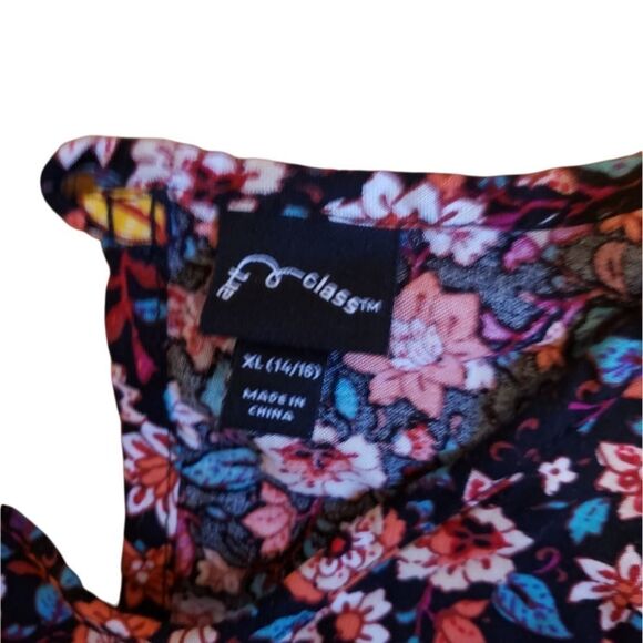 🛍️Girls Long Sleeve Foral & Black Romper - Picture 3 of 3